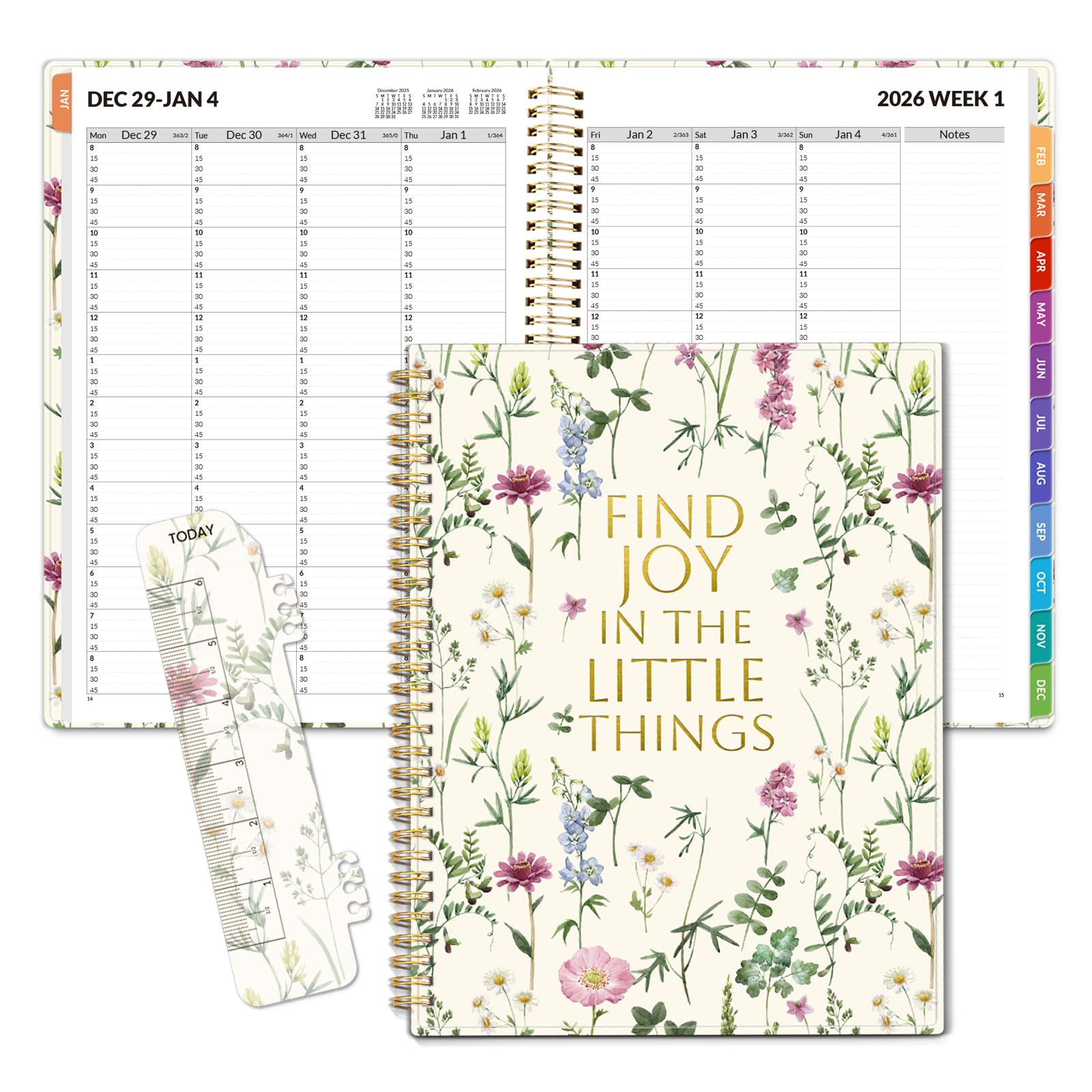 SUNEE 2026 Appointment Planner 15-Minute Time Block - View #3