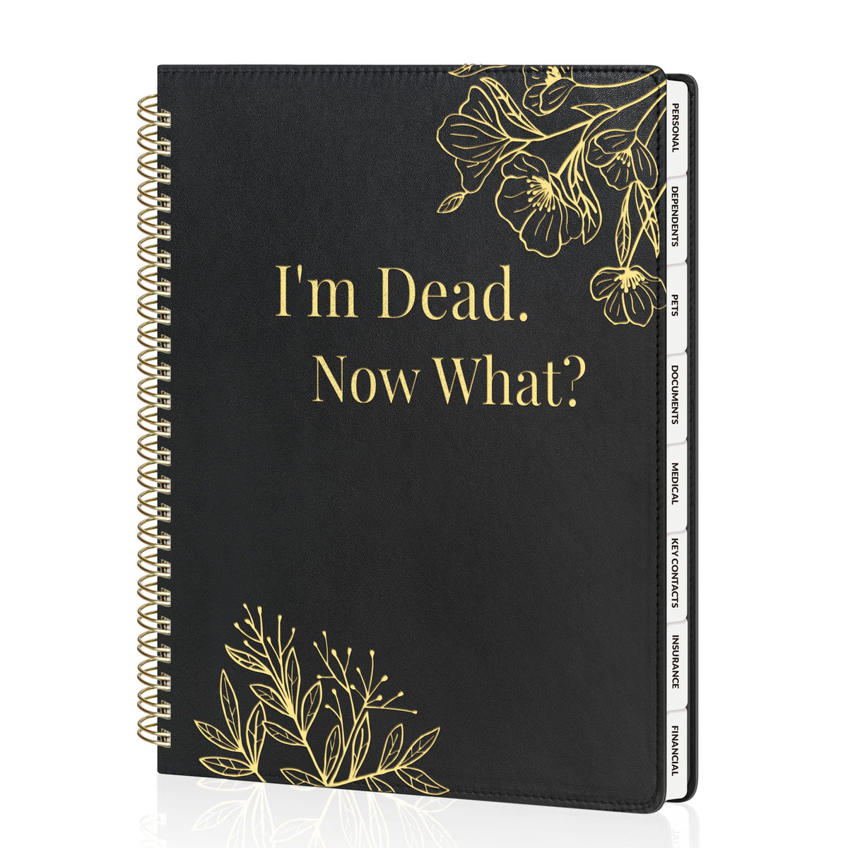SUNEE End of Life Planner - I'm Dead Now What Planner for Seniors & Fa